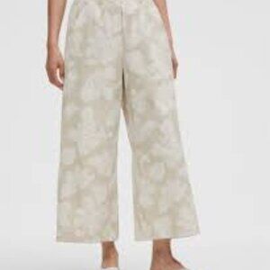 Kourt Willow Flax Wide Leg Pants White Sz S